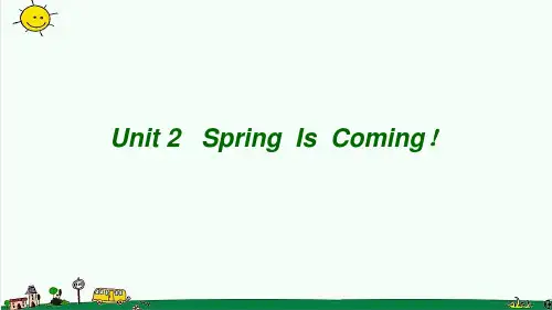 【小学】五年级英语下册unit2springiscomingpartc课件陕旅版ppt版本
