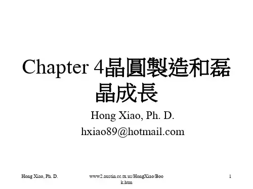 半导体制程概论ch04