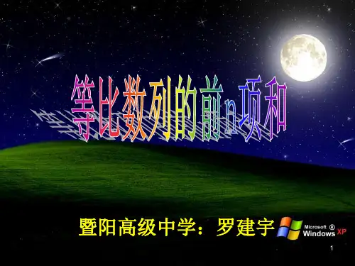 等比数列前和(精品)ppt课件