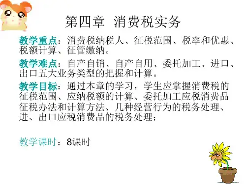 第四章  消费税实务