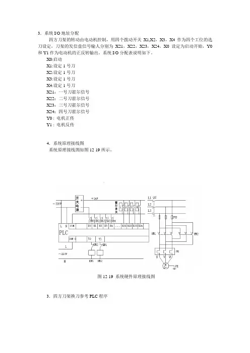 四工位刀架控制图