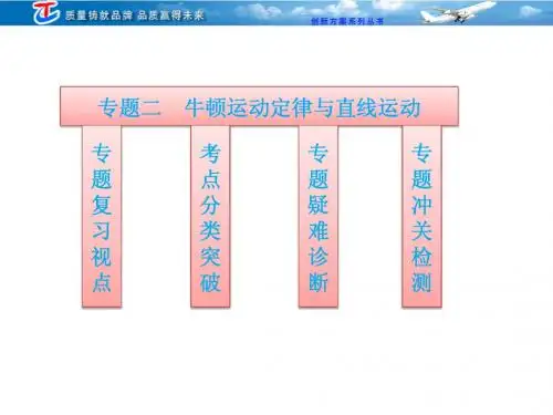 第一部分  专题二  牛顿运动定律与直线运动