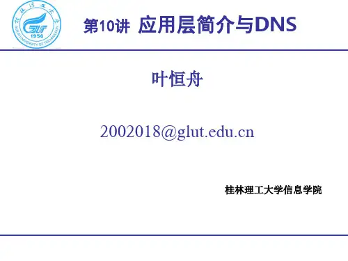 10 应用层简介与DNS