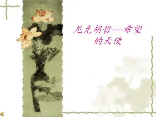 尼克胡哲——希望的