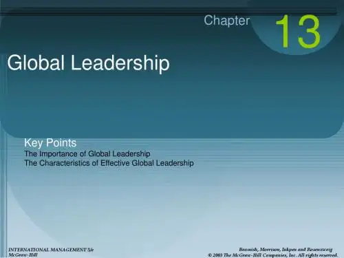 国际管理international business management Chapter_13_revd_Morrison