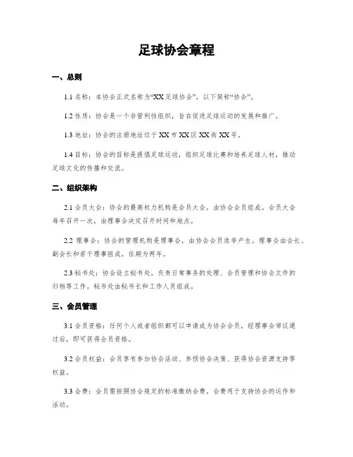 足球协会章程 2