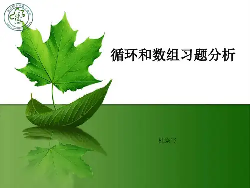 VB循环语句与数组习题