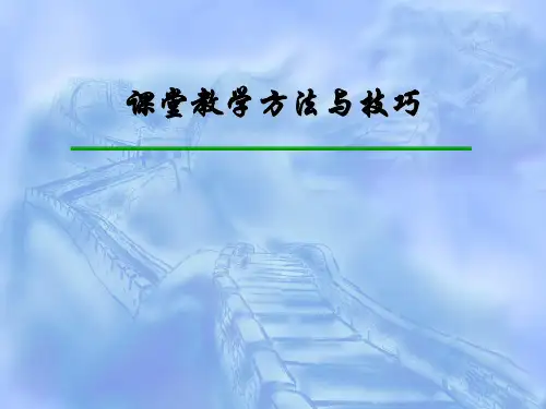 课堂教学方法与技巧