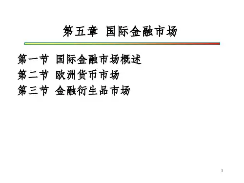 国际金融第五章+国际金融市场