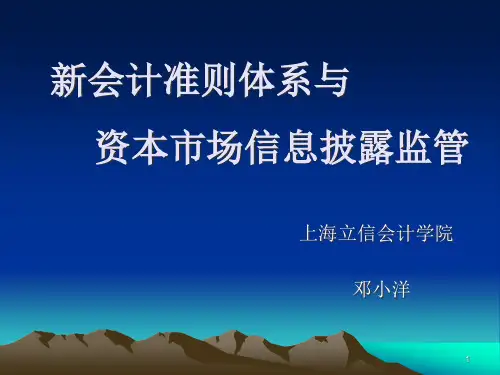 ch004新会计准则体系与资本市场信息披露监管1
