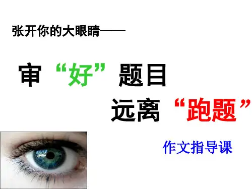 作文审题指导(用)