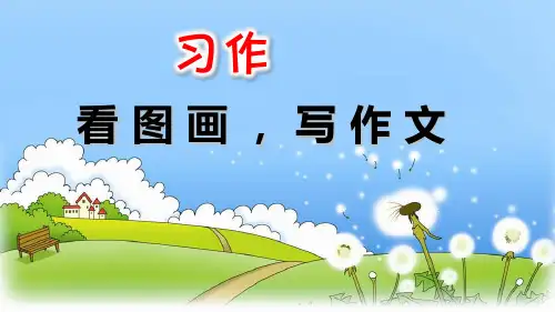 新部编版三年级下册《习作：看图画,写一写》ppt课件1