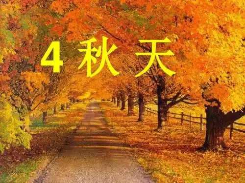 苏教版小学四年级语文上册_秋天课件
