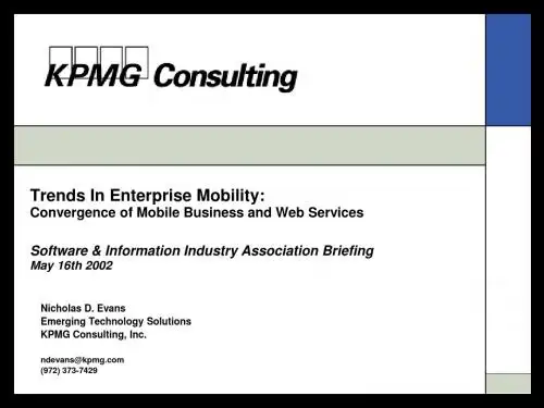 kpmg Trends in Enterprise Mobility
