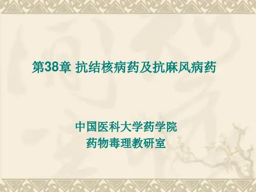 抗结核病药及抗麻风病药