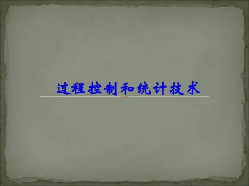 某公司过程控制和统计技术报告