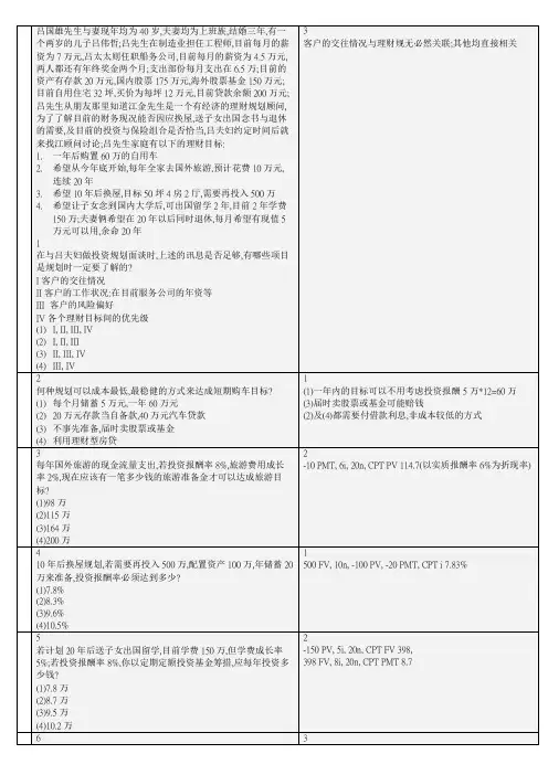 AFP模拟试题B