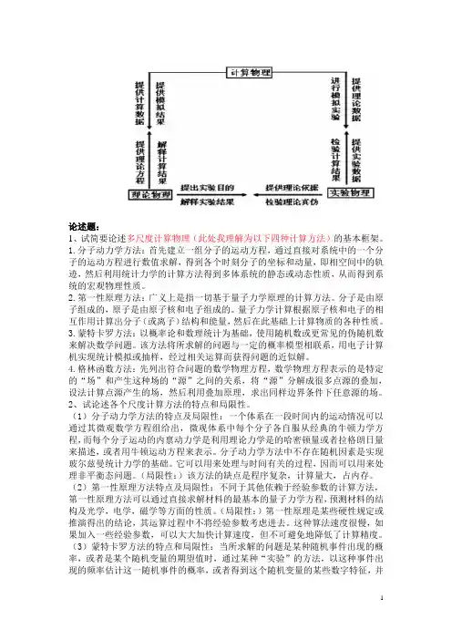 计算物理总复习资料