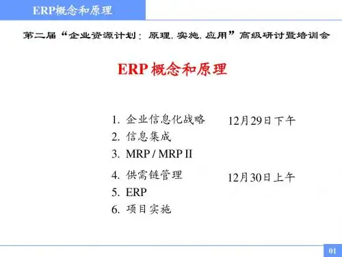 ERP 概念和原理资料