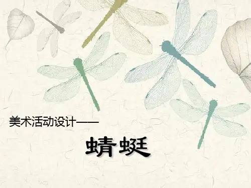 大班美术活动《蜻蜓》