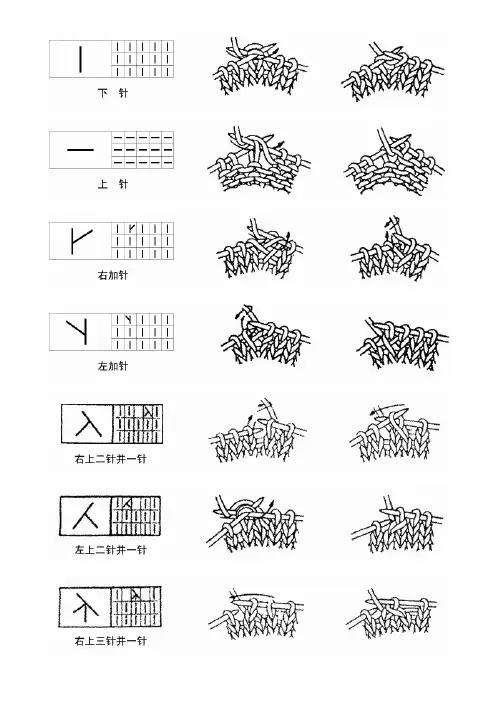 毛衣编织棒针钩针基础针法