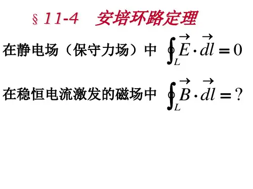 磁场2(安培环路定理)