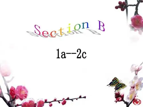 九年级英语 unit3 Section B (1A-2C)