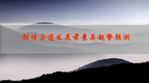 银保渠道发展前景与趋势预测