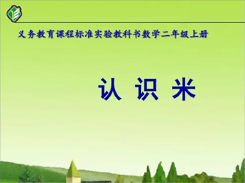 (苏教版)二年级数学上册课件-《认识米》