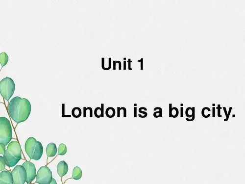 外研版四下Module 2《Unit 1 London is a big city》ppt课件2