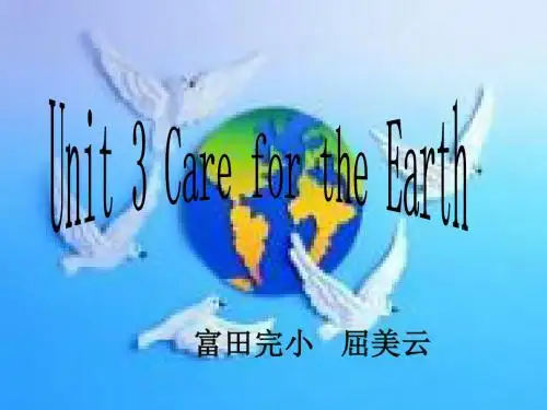 陕旅版小学六年级上册Unit3 Care for the Earth 4