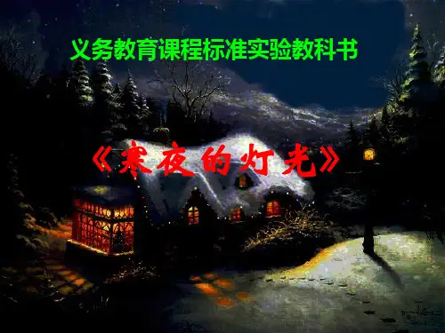 寒夜的灯光