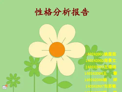 性格分析报告