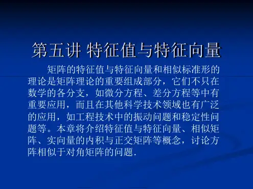 特征值与特征向量
