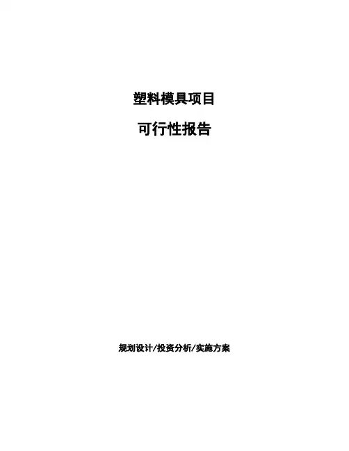 塑料模具项目可行性报告