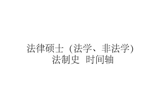 法律硕士(法学、非法学) 法制史  时间轴