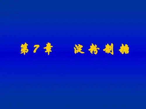 第7章 淀粉制糖