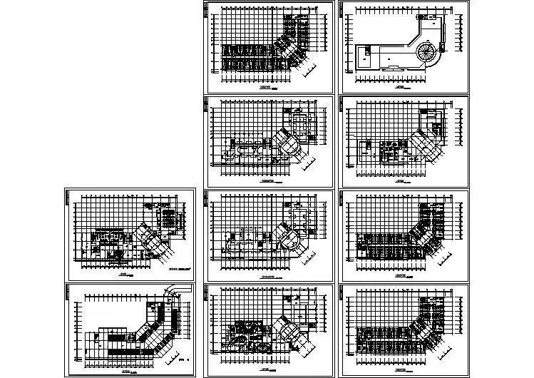 某大酒店建筑设计方案平面CAD图纸