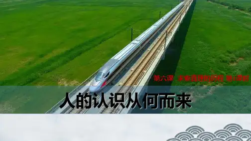 高中政治必修4精品课件9：6.1 人的认识从何而来