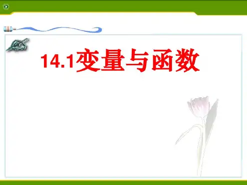 《变量与函数》一次函数