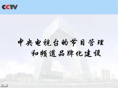 中央电视台的节目管理.