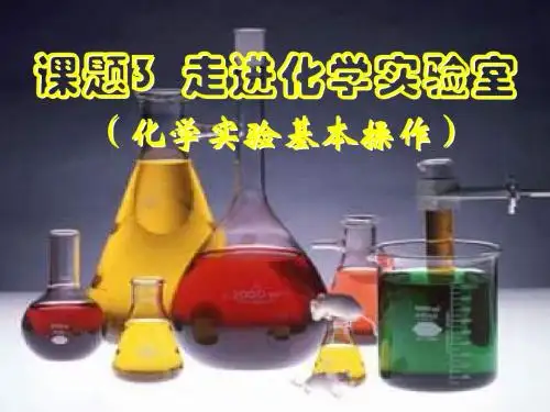 九年级化学上册《走进化学实验室》课件1 新人教版