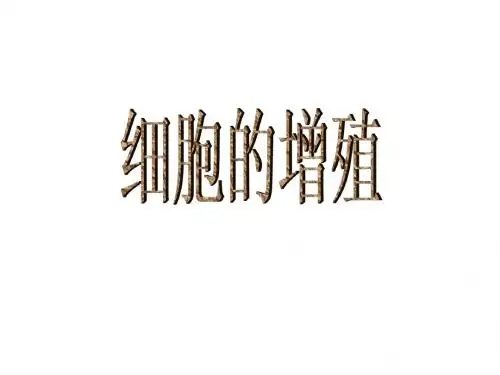 高二生物细胞的增殖