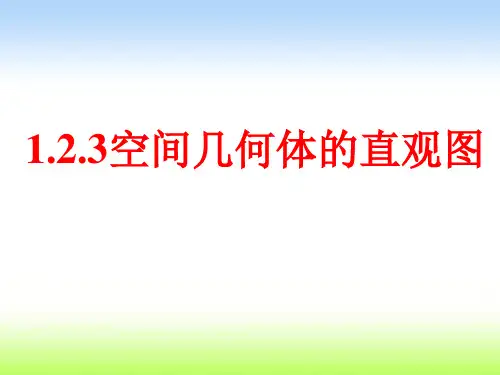 1.2.3_空间几何体的直观图