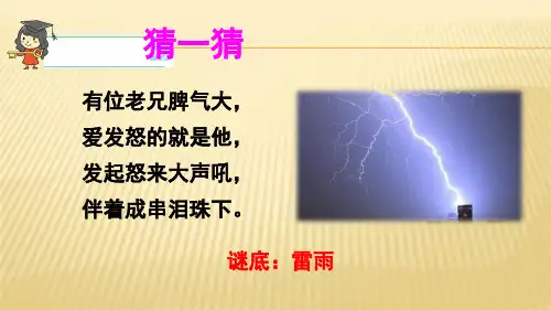 部编版二年级下册语文雷雨课件