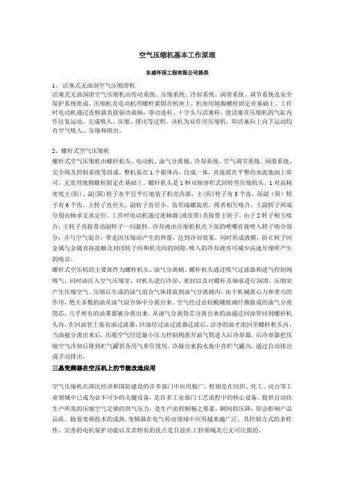 空气压缩机基本工作原理