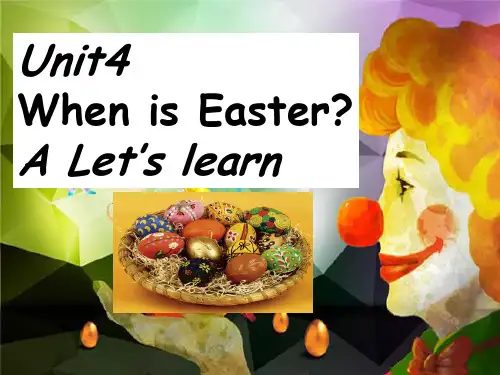 PEP五年级英语下册U4 When is EasterA lets learn课件优秀版