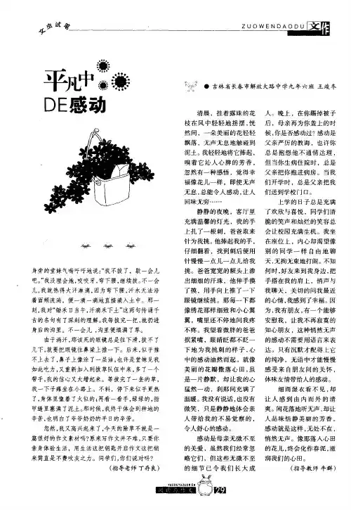 平凡中的感动 2