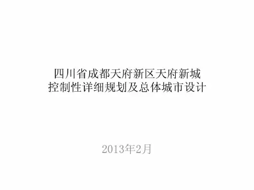 四川省成都天府新区天府新城详细规划及总体城市设计-精品文档31页