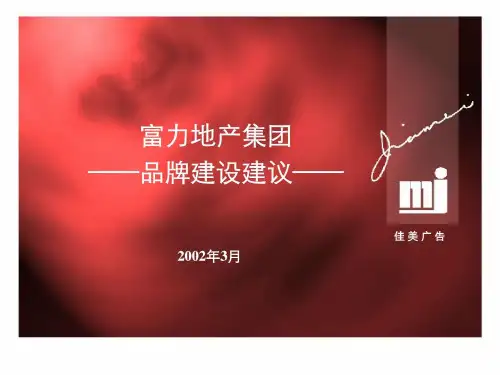富力地产集团品牌建设建议